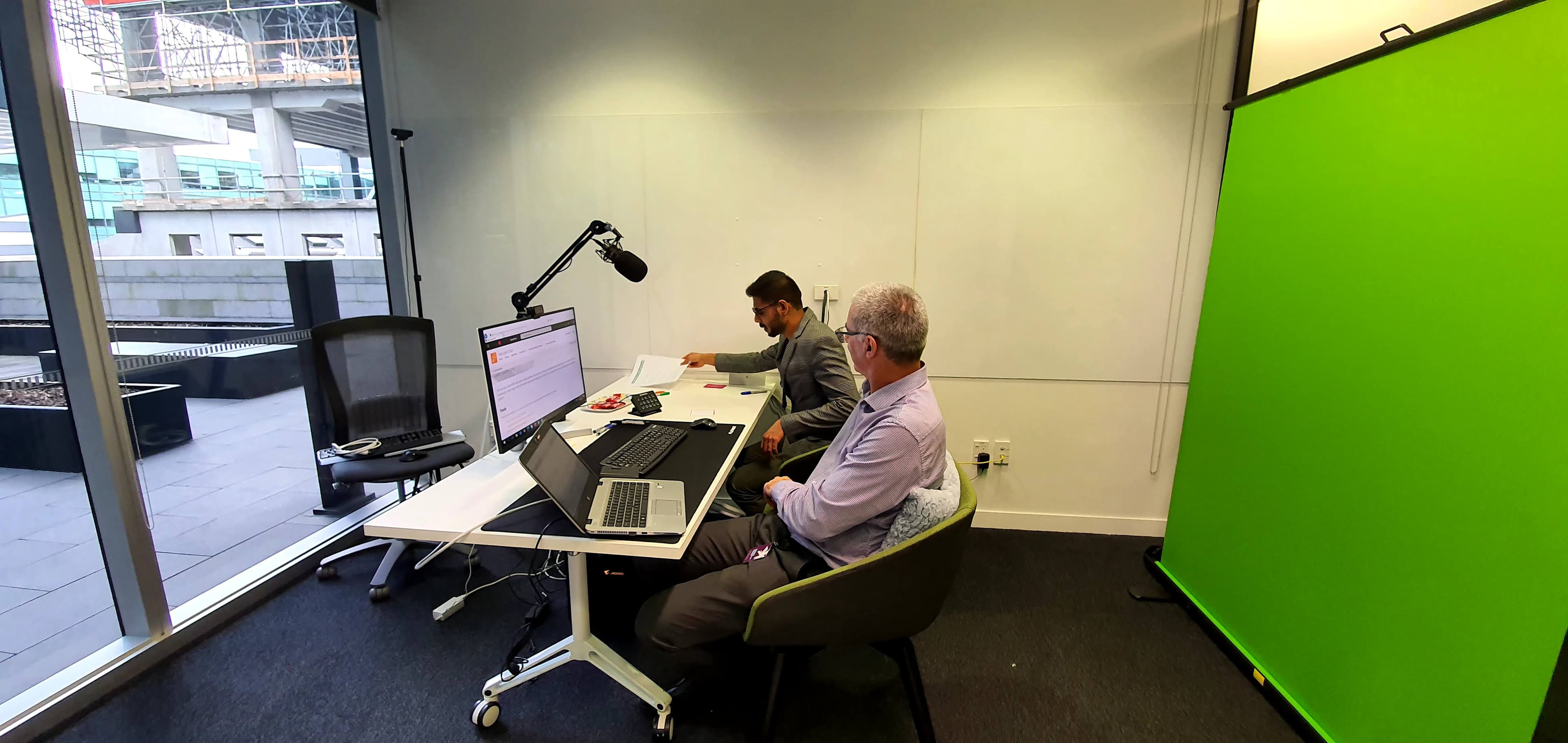 User testing session with a participant