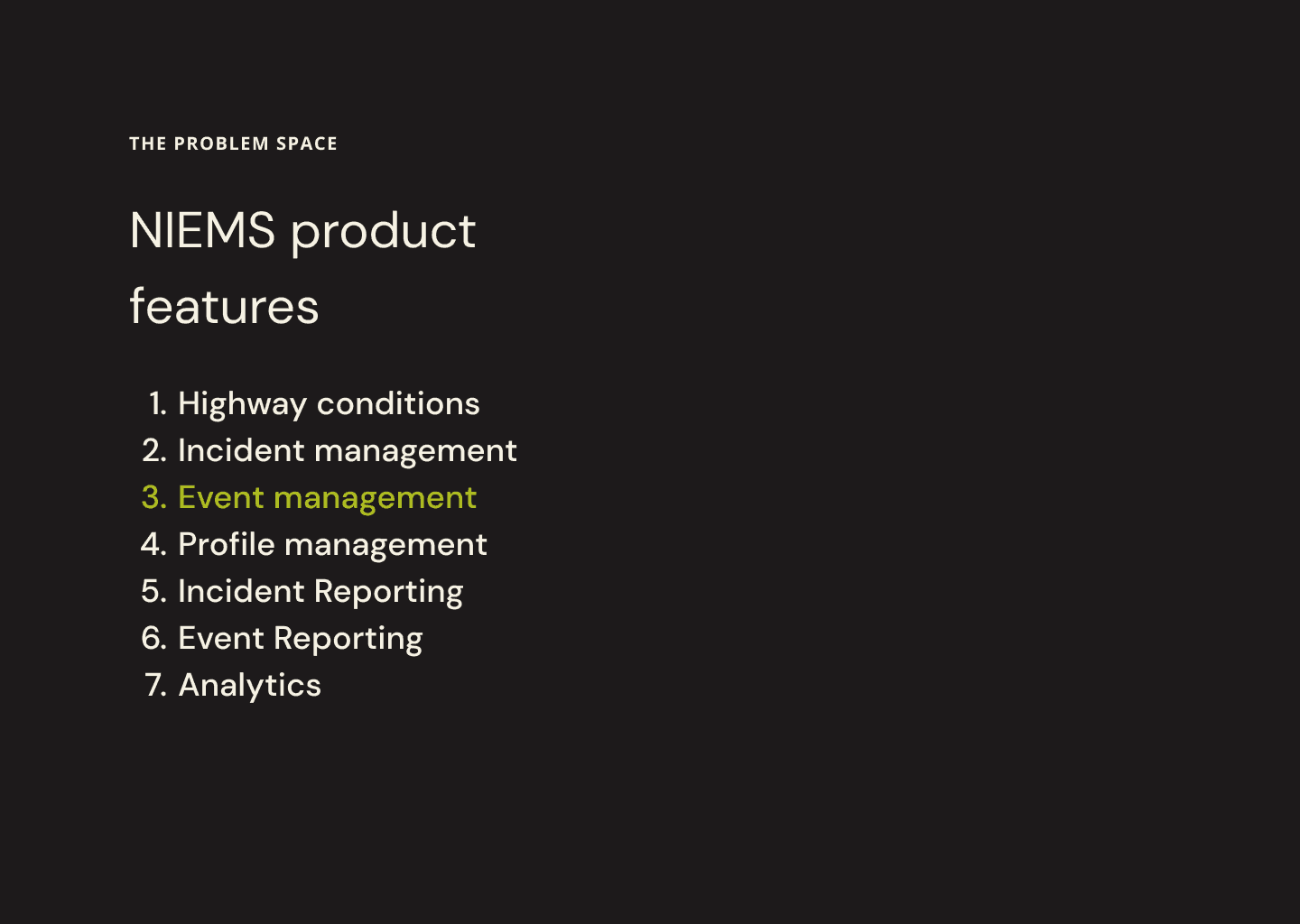Event management flow