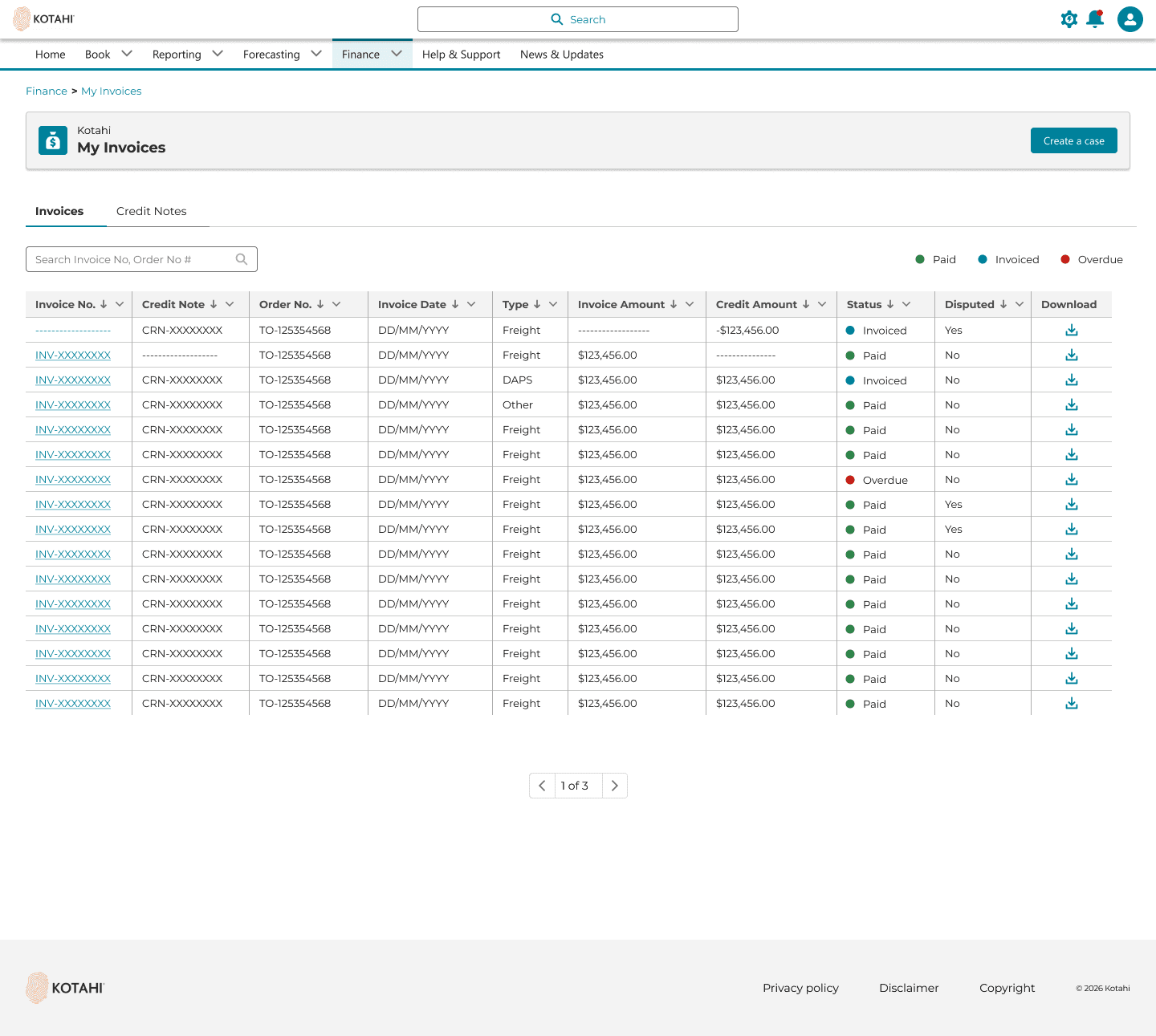 Customer portal
