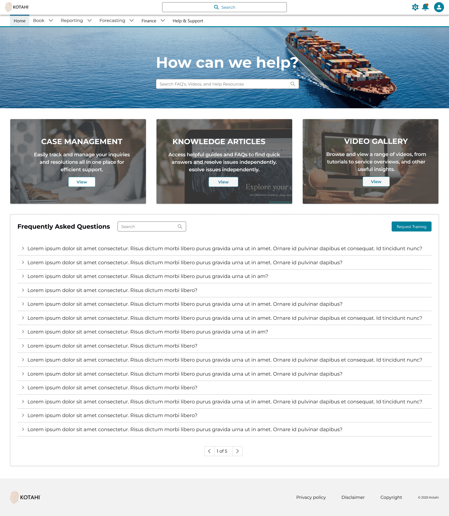 Customer portal
